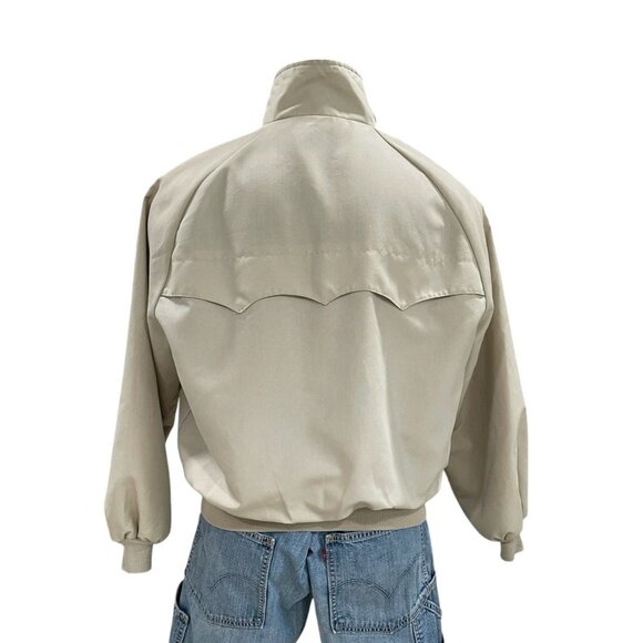 California Imperial Mens Large Harrington Jacket Tan USA Made Lined Workwear - Picture 8 of 9